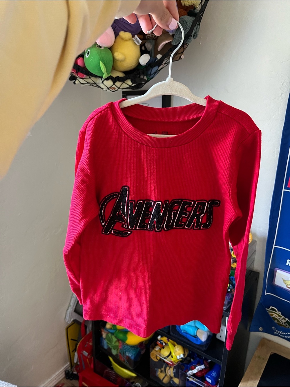 Red Avengers Logo Long Sleeve Shirt
